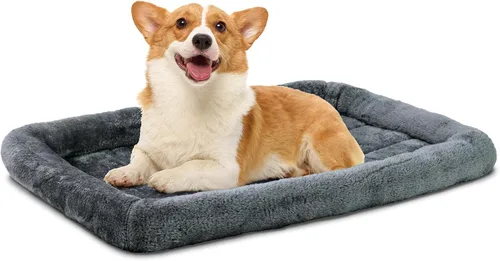 Miniatura 9 de Patas Lague Cama Bolster para Perros Extra Pequeños 16''x12'', Cama Sofá de Espuma Suave y Cálida para Mascotas, Alfombrilla para Jaula de Gris