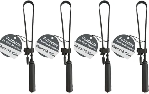 Miniatura 10 de BAOFENG UV-5R - Antena táctica plegable para radio bidireccional GMRS de 18.9 in/18.8 pulgadas de doble banda VHF UHF SMA-Hembra de largo alcance 2