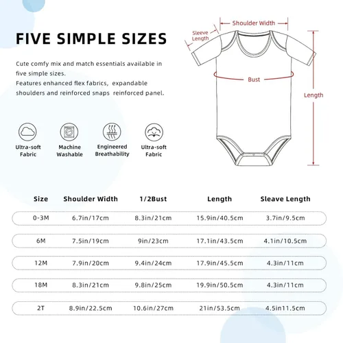 Miniatura 7 de Ropa de bebé Algodón Personalizado Bebé Bebé Traje Personalizado Cualquier Nombre y Número Regalos