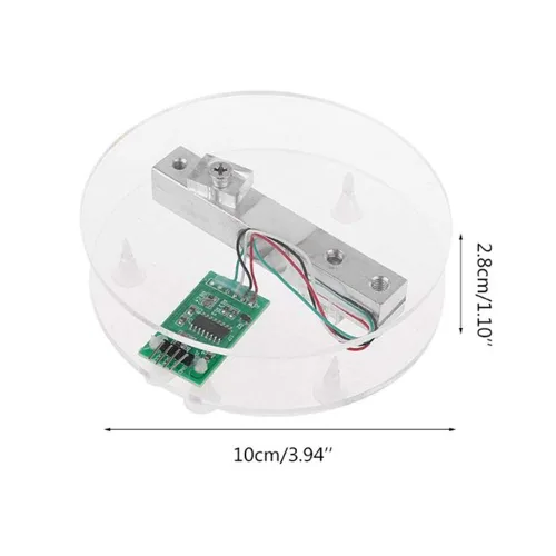 Miniatura 6 de DAOKI HX711 Kit de módulo de sensor de peso, sensor de peso de célula de carga digital, módulo A/D, 11.0 lbs, báscula de cocina electrónica portátil