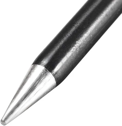 Miniatura 4 de uxcell Punta de soldador de repuesto de 0.177 in x 2.677 in, punta cónica de soldadura sin plomo, 40 W, color negro, 2