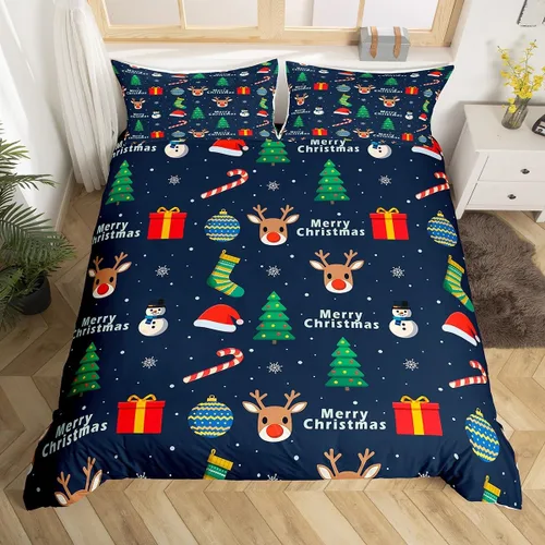 Miniatura 35 de Erosebridal Divertida funda de edredón de Halloween para niños, juego de ropa de cama de calabaza fantasma, decoración de Halloween para niños