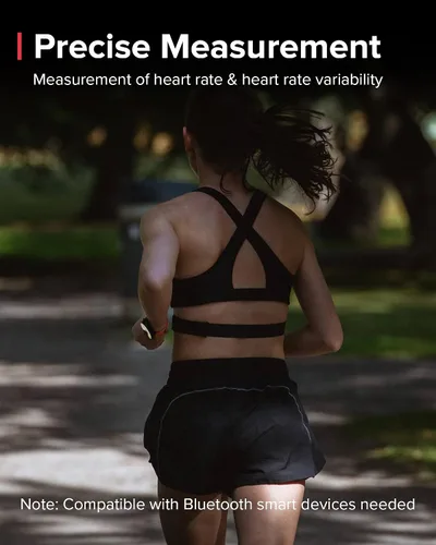 Miniatura 4 de SUUNTO Cinturón inteligente de frecuencia cardíaca: seguimiento superior de la frecuencia cardíaca, ajuste cómodo, negro