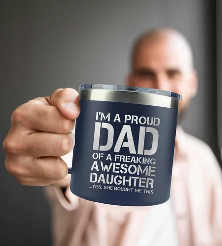 Miniatura 2 de Regalos para papá de hija, hijo, niños en el día del padre, Navidad, cumpleaños - Divertidos regalos para papás - Regalo para padre - Taza de papá