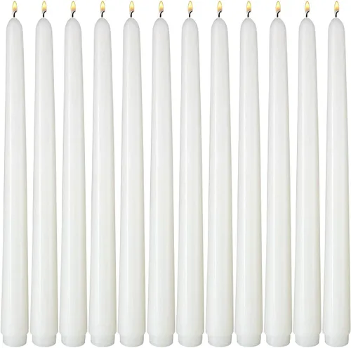 Miniatura 11 de Velas cónicas de colores de 10 pulgadas para entornos religiosos y espirituales, paquete de 12 velas sin perfume para vacaciones, celebración de 12