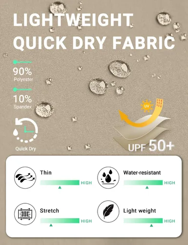 Miniatura 27 de BVVU Pantalones cargo capri de senderismo para mujer, ligeros, de secado rápido, pantalones deportivos impermeables para exteriores, pantalones