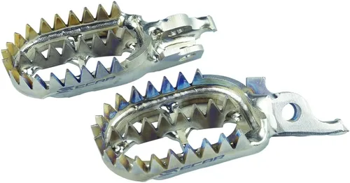 Miniatura 12 de SCAR - Estribos de Titanio Compatibles con KTM SX SXF XC XCF 16-22 EXC EXCF 17-23 XCW XCFW TPI 85 125 150 250 300 350 450 Husqvarna TC FC TX FX