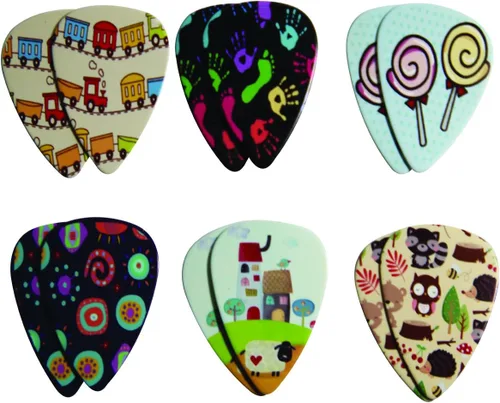 Miniatura 5 de Bonitas púas de guitarra de superhéroe para niños y niñas Lindas púas de guitarra para niños y niñas