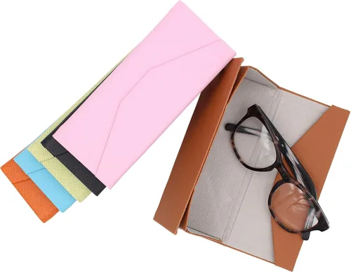 Miniatura 75 de Real Sic Funda para lentes de sol para hombres y mujeres, soporte magnético plegable para lentes de sol, inspirado en el color sólido