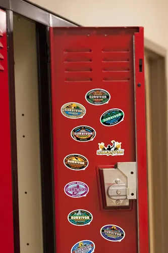 Miniatura 6 de Survivor - Paquete variado de 100 calcomanías de vinilo troqueladas – Calcomanías de logotipo icónicas de temporada para laptop, botella de agua