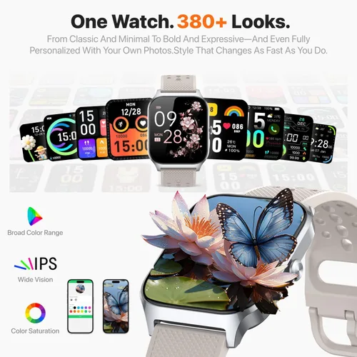 Miniatura 6 de Reloj inteligente para mujeres y hombres – Respuesta/Hacer llamadas, reloj inteligente con rastreador de fitness compatible con Android iPhone, más