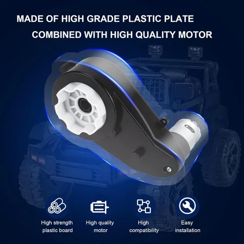 Miniatura 6 de Caja de cambios de motor de CC de 24 V RS555 40000 RPM adecuada para niños, accesorios de SUV de alta velocidad, RS555 de 24 V, caja de cambios