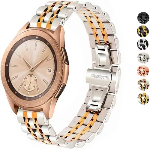 Miniatura 11 de Correa compatible con Samsung Galaxy Watch 6/6 Classic/Galaxy Watch 5/5 Pro / 4/4 Classic / 3 1.614 in / Active 2, correa de repuesto de metal