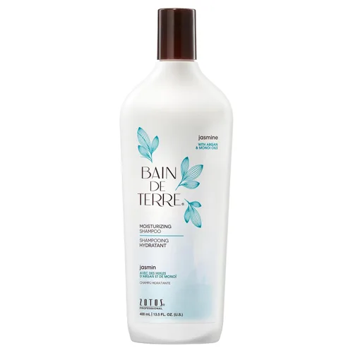 Miniatura 9 de Bain de Terre Champú hidratante de jazmín, lujosa hidratación para cabello seco con aceites de argán y monoi, sin parabenos, seguro