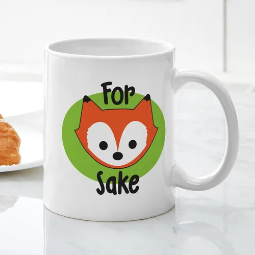 Miniatura 5 de CafePress Taza de café de cerámica For Fox Sake de 11 oz (11.0 fl oz)