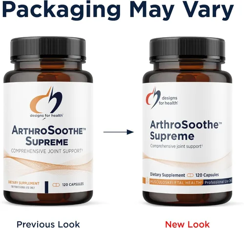 Miniatura 3 de Designs for Health ArthroSoothe Supreme - Suplemento de apoyo articular para adultos con sulfato de glucosamina, quercetina, mejillón de labios