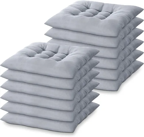 Miniatura 10 de Geetery 12 Piezas de Almohadas de Suelo para Aula, Cojines Cuadrados en Masa para Silla de Piso, Escuela, Jardín de Infantes, Rincón de Lectura