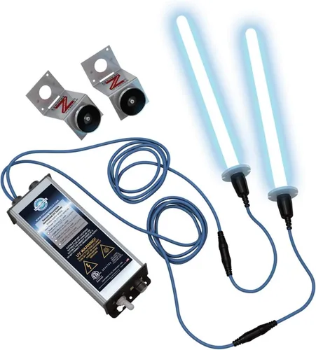 Fresh-Aire UV Sistema de luz UV germicida serie AHU, purificador de aire para todo el hogar, incluye lámpara de dos años dual y fuente de