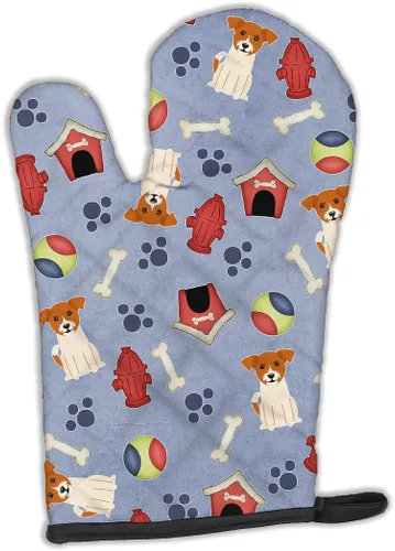 Miniatura 267 de Caroline's Treasures BB2732OVMT Dog House Collection Border Collie - Guante de horno grueso resistente al calor para sartenes calientes y horno