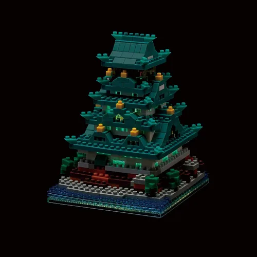 Miniatura 5 de nanoblock - Edificios de fama mundial - Castillo de Osaka, kit de construcción de la serie Sight to See