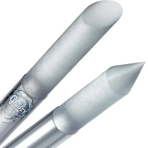 Miniatura 10 de Gladzy - Empujador de cutículas de vidrio, barra de manicura, calidad checa auténtica, removedor de cutículas de precisión profesional, superficie