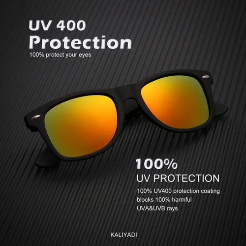 Miniatura 4 de KALIYADI Lentes de sol polarizados para hombres y mujeres, con acabado mate, lentes de espejo de color, bloqueo UV (paquete de 3)