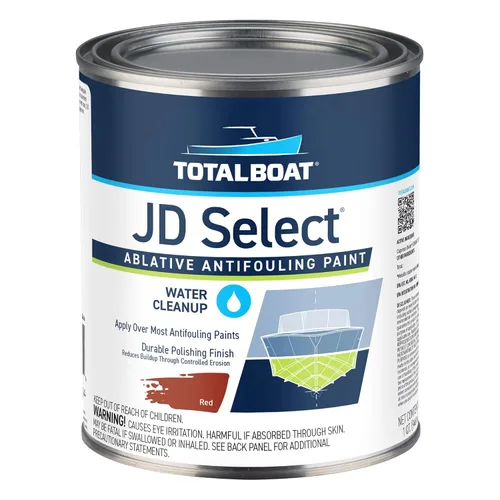 Miniatura 18 de TotalBoat JD Select Pintura antiincrustante ablativa para el fondo de barcos de fibra de vidrio, madera y acero, (negro, cuarto de galón)