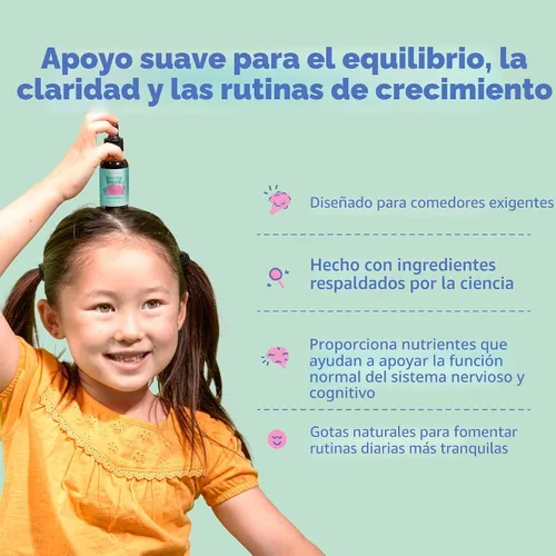 Miniatura 2 de JoySpring Suplemento de brócoli para niños Gotas de Sulforafano y Bacopa Monnieri Apoya la función cognitiva Vegano y apto para niños