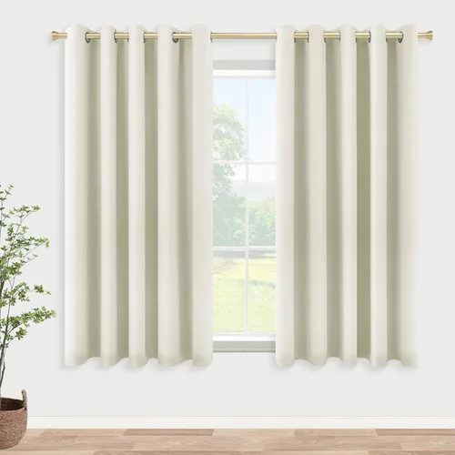 Miniatura 114 de Cortinas opacas de 72 pulgadas extra anchas para dormitorio, puerta corrediza de vidrio y patio, 2 paneles con ojales para oscurecer ventana grande