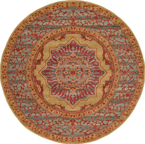 Miniatura 13 de Unique Loom Palace Collection - Alfombra Saray (2 pies x 3 pies 1 pulgada, rectangular, crema/marrón claro)