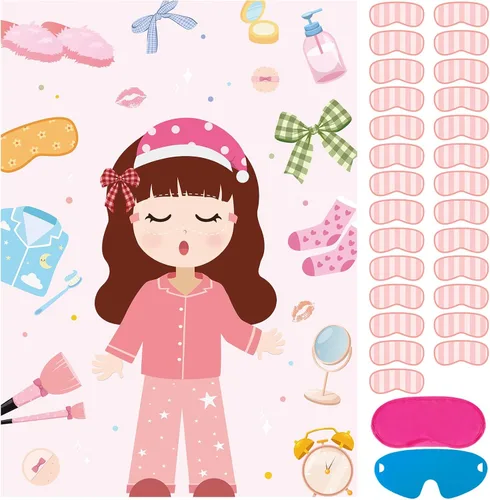 Miniatura 21 de Juego de fiesta de Hooqict Pin The Hat On The Cat para gatos, juegos de fiesta de cumpleaños de gato para niños, suministros de fiesta de cumpleaños
