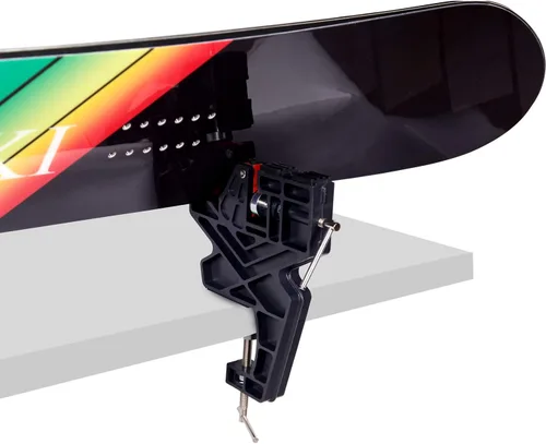 Miniatura 7 de Tornillo de banco para esquí y snowboard, agarre antideslizante, actualización de tornillo de banco ajustable para afinación y encerado de esquís