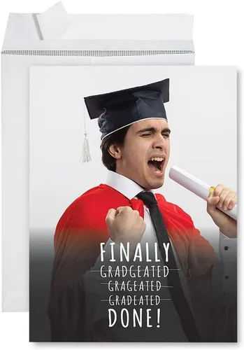 Miniatura 22 de Andaz Press Tarjeta fotográfica de graduación jumbo personalizada de 8.5 x 11 pulgadas con sobre, tarjeta de felicitación personalizada de clase