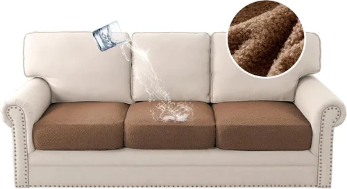 H.VERSAILTEX Fundas impermeables para cojines de asiento de sofá Fundas para cojines de sofá Fundas protectoras antideslizantes para cojines de