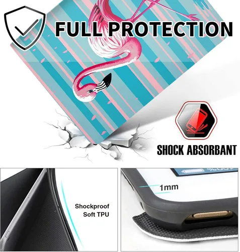 Miniatura 89 de Funda para tablet Fire 7 (12ª generación, versión 2022), delgada, a prueba de golpes, delgada, de piel sintética, con función de apagado/encendido