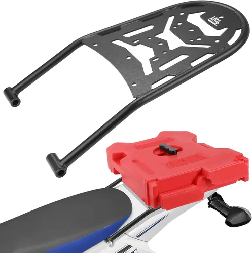 KEMIMOTO Compatible con DRZ400S/SM y KLX400S - Estante trasero para almacenamiento de equipaje, portaequipajes trasero para enduro, portaequipajes