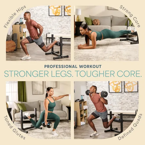 Miniatura 3 de Lifepro Soporte de sentadilla dividida búlgara Max – Soporte de rodillo de pierna única ajustable para sentadillas divididas y estocadas – Capacidad