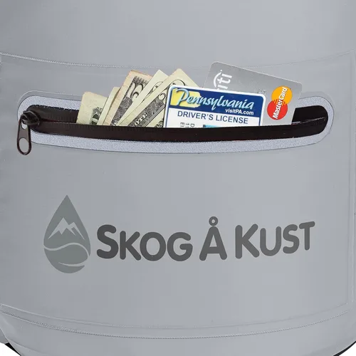 Miniatura 3 de Skog Å Kust DrySak - Bolsa impermeable con tapa enrollable para viajes y al aire libre - tamaños de 5, 10 y 20 litros Gris