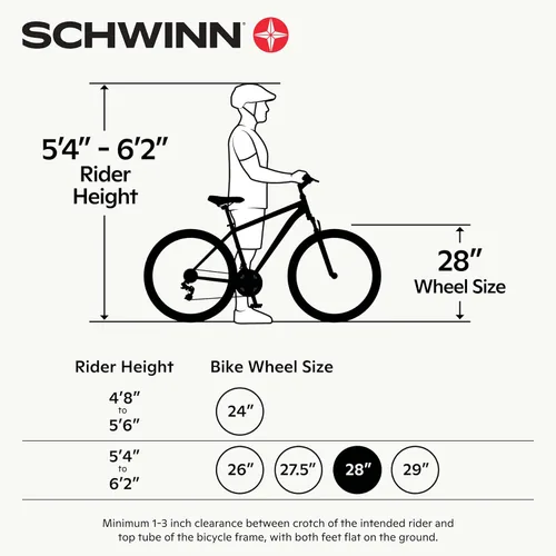 Miniatura 7 de Schwinn Network 1 Bicicleta híbrida, Bicicleta de 700c para hombres y mujeres, Bicicleta híbrida de 21 velocidades, marco de aluminio, horquilla
