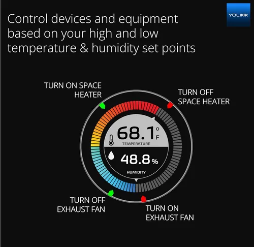 Miniatura 3 de Sensor de temperatura inalámbrico inteligente y sensor de humedad de amplio rango (-22 a 158 grados) para monitoreo de refrigerador, monitoreo