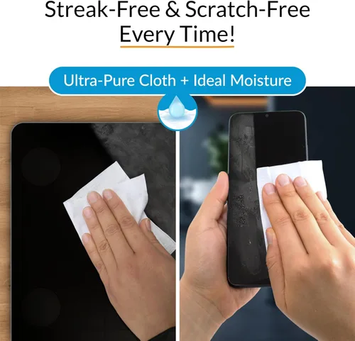 Miniatura 5 de iCloth - Toallitas húmedas empacadas individualmente, para limpiar lentes y pantallas grandes, de grado profesional, 1 toallita limpia un monitor
