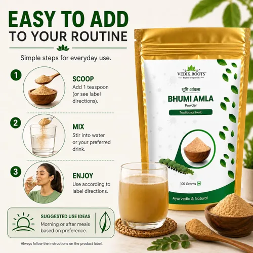 Miniatura 5 de Polvo orgánico de Bhumi Amla – Rico en Vitamina C Antioxidante – Apoya la Función Inmune Saludable 100 Gm (Paquete de 2)