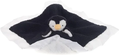 Miniatura 5 de Apricot Lamb Manta de seguridad suave de animales de peluche, diseño de pingüino negro, manta de personaje para guardería, felpa de lujo