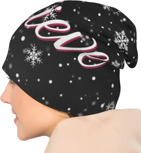 Miniatura 6 de LAIPUTER Gorro de punto de quimioterapia cerrado estándar para días festivos, gorra holgada y holgada para mujeres y hombres