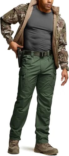 Miniatura 21 de CQR – Pantalones tácticos elásticos tipo cargo para hombre, resistentes al agua, de tela ripstop (antidesgarros), ligeros, ideales para uso diario
