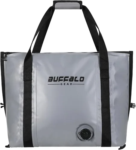Miniatura 9 de Buffalo Gear Enfriador de pescado aislado – Bolsa de fondo plano impermeable de 27.5 cuartos de galón, 58 cuartos de galón, a prueba de fugas