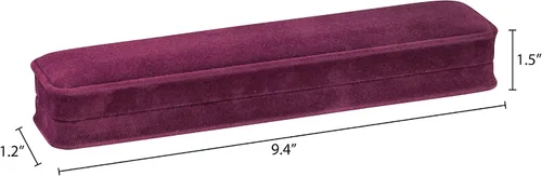 Miniatura 21 de Caja de pendientes de terciopelo negro, paquete de 2, gamuza de lujo rica, elegante estuche de aretes de diamante, con interior de terciopelo negro