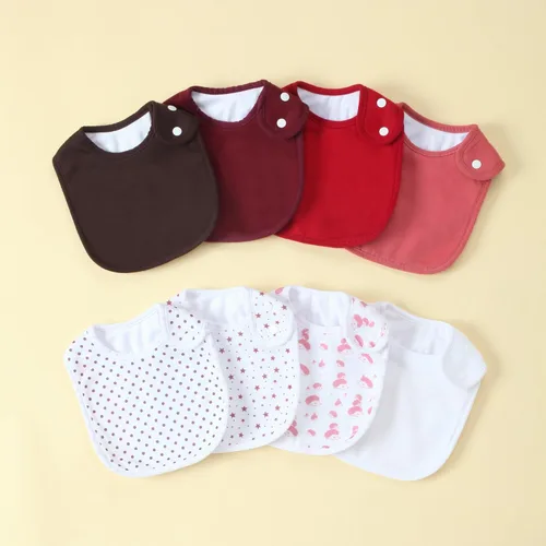 Miniatura 8 de Baberos impermeables para niños y niñas, suaves y absorbentes, bandana, juego de baberos para bebés recién nacidos de 0 a 12 meses