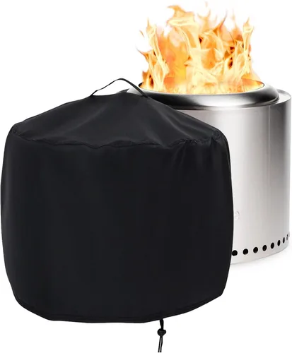 Miniatura 11 de Cubierta rectangular para fogata, impermeable, para mesa de fuego de gas propano al aire libre, 28 pulgadas de largo x 28 pulgadas de ancho x 24