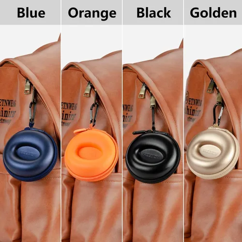 Miniatura 7 de HELMDY Paquete de 2 fundas de reloj de viaje para hombres, organizador de relojes portátil, 1 ranura para mujeres, se adapta a todos los relojes